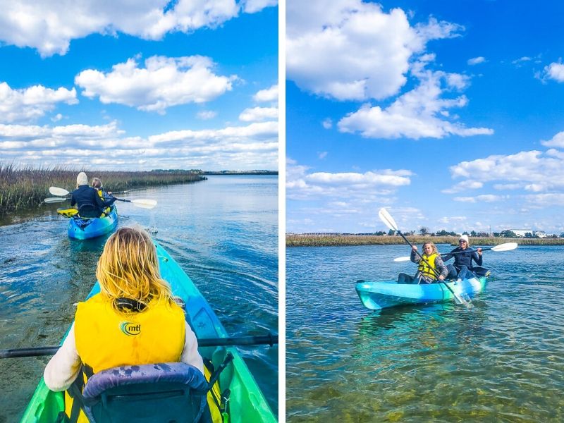 Kayaking in Wrightsville Beach, NC