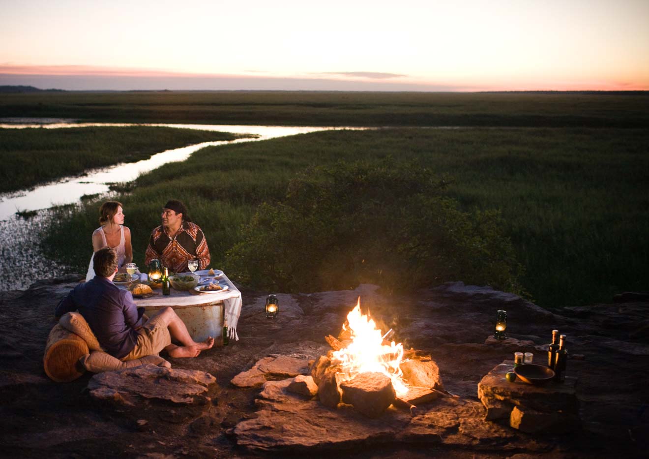 bonfire Arnhem Land camping