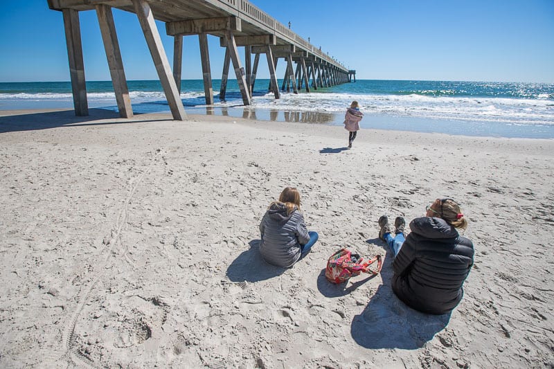 Relaxing on Wrightsville Beach at Johnny Mercers Pier