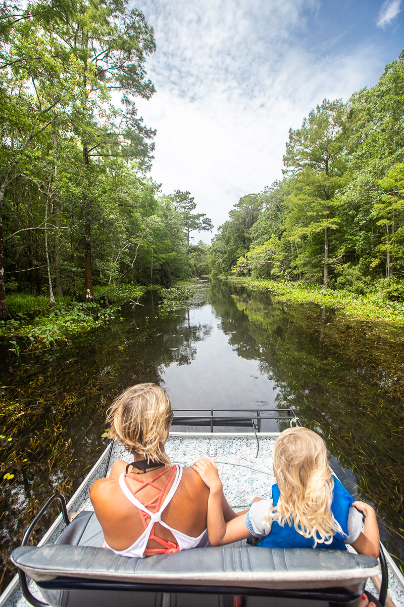 Airboat the Wacissa River, Monticello, Florida