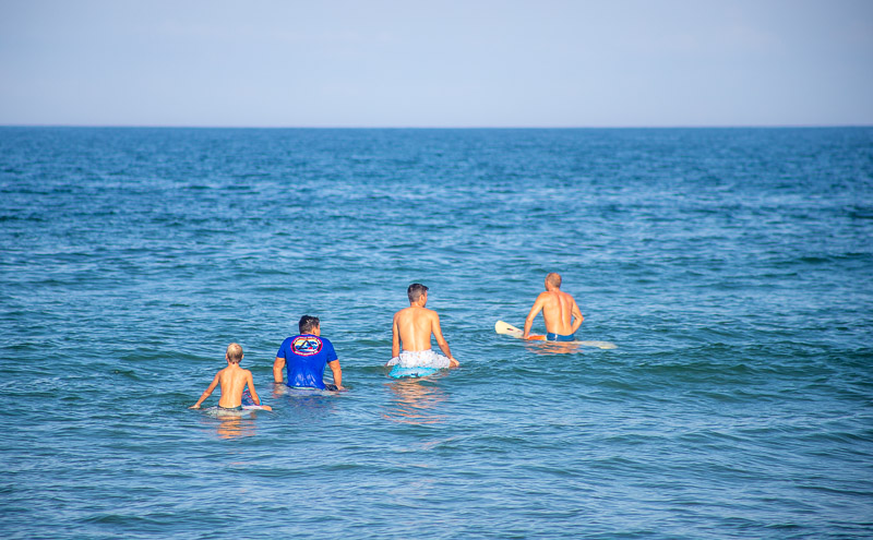 Surfers at Nags Head, Outer Banks