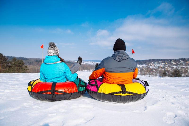 Snow tubing in Colorado