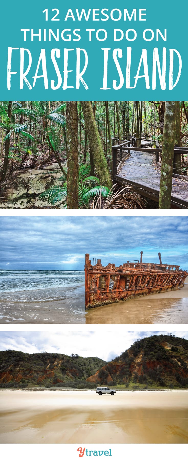 Things to do on Fraser Island: Fraser Island is the largest sand island in the world and one of the most beautiful to explore in Queensland. Check out the post for some epic adventures to have on Fraser Island including beach driving, whale watching and dingo watching.