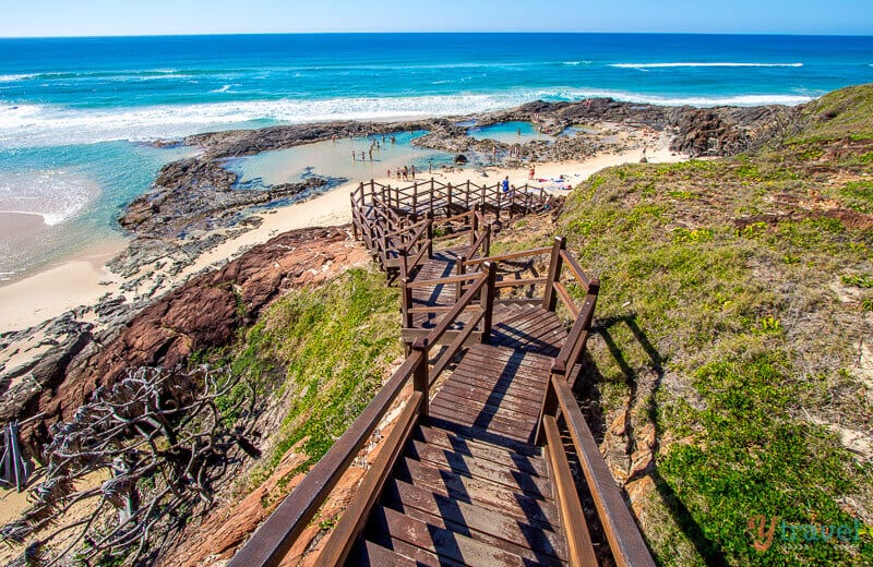 Champagne Pools - one of the best things to do on Fraser Island in Australia