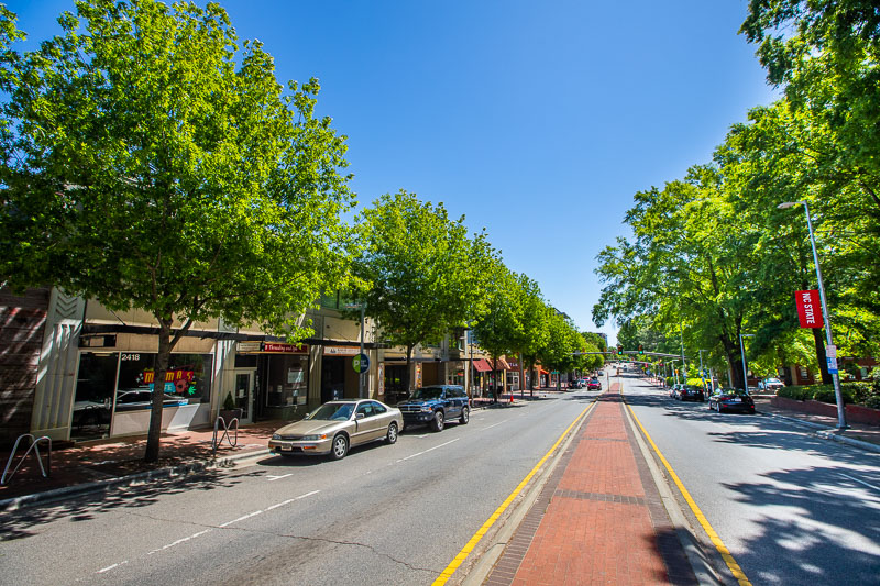 Hillsborough Street near NC State Universoty