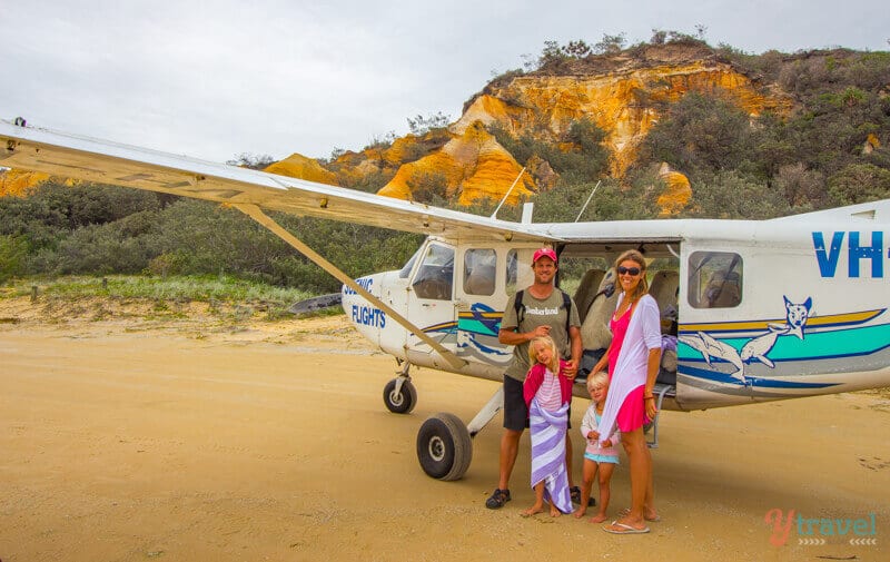 Take a joyflight over Fraser Island in Queensland, Australia