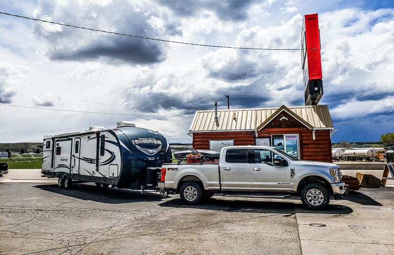 Wanderlust Cowgirl Coffee drive through in Panguitch, on the road from Escalante to St. George