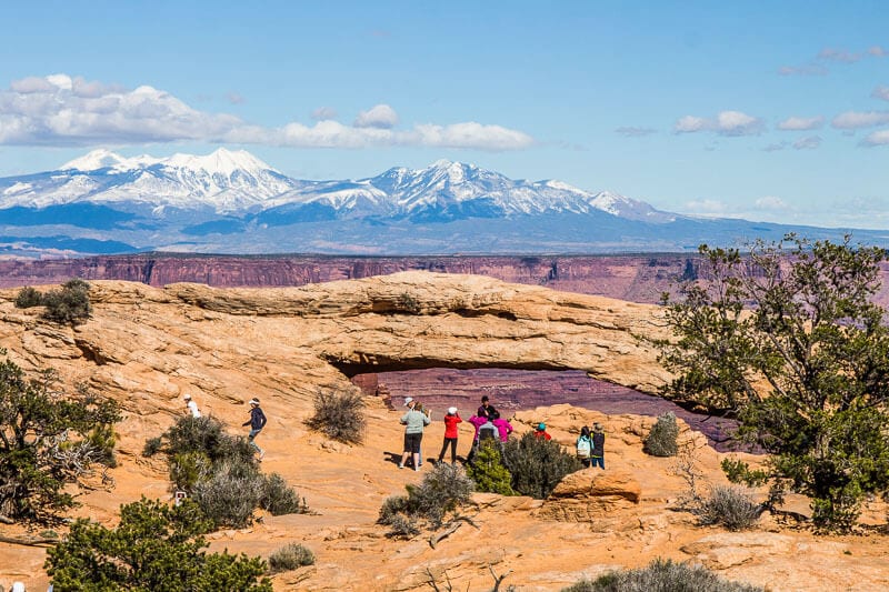 Mesa ARch hike Canyonlands National PArk Islands in the Sky