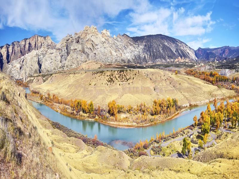 Dinosaur National Monument autumn landscape, Utah, USA.