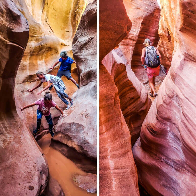 Slot canyons in Escalante, Utah