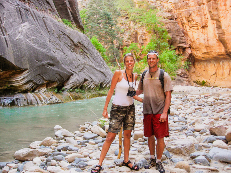 hiking the narrows