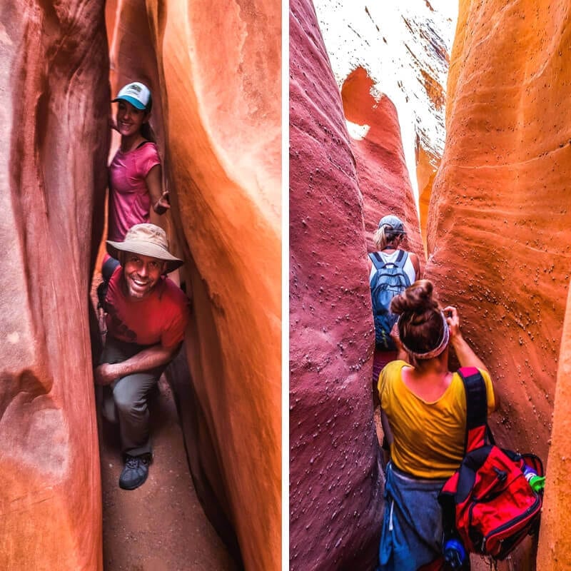 Slot canyons in Escalante, Utah