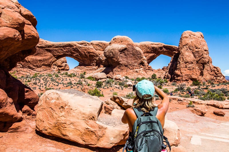 north and south window arches national park