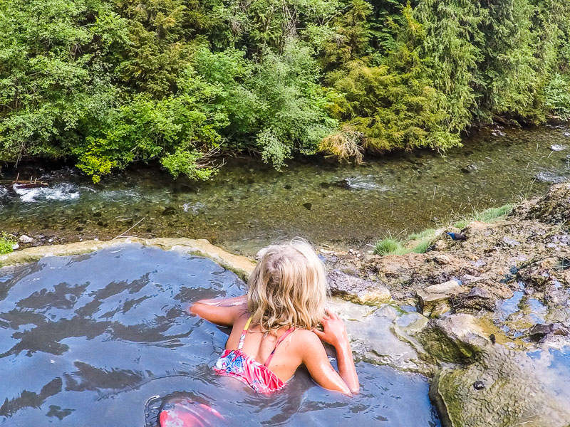 Umpqua Hot Springs overlooking the Umpqua Wild and Scenic River