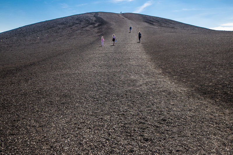 The inferno cone craters of the moon national monument