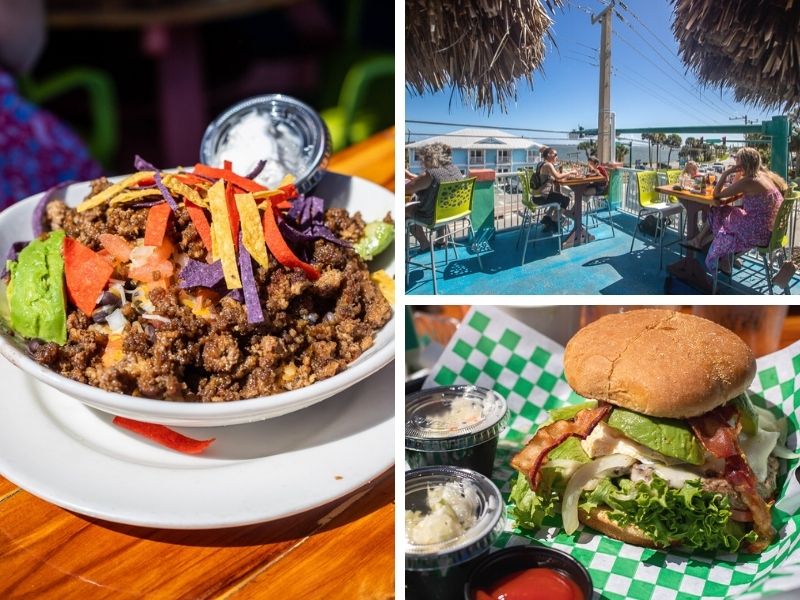 Good vibes and tasty food at Mulligan's Beach House Bar & Grill in Jenson, Florida