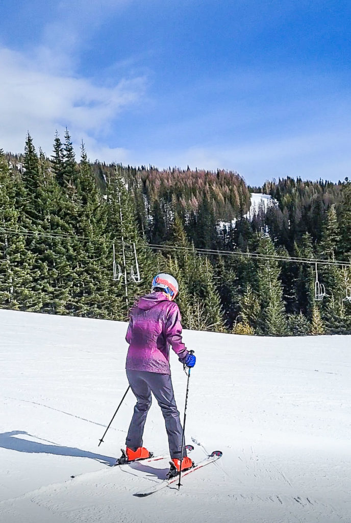 Learning to ski at Schweitzer