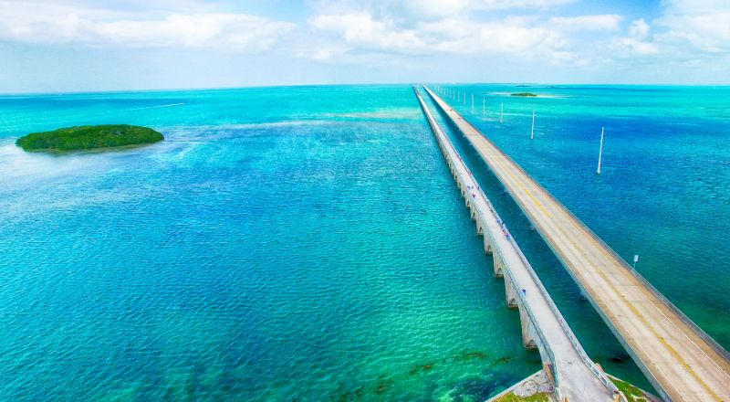 Seven mile bridge of the Overseas Highway