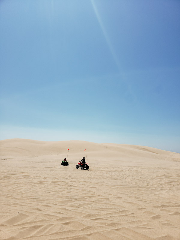 quad biking the OREgon Sand dunes Florence