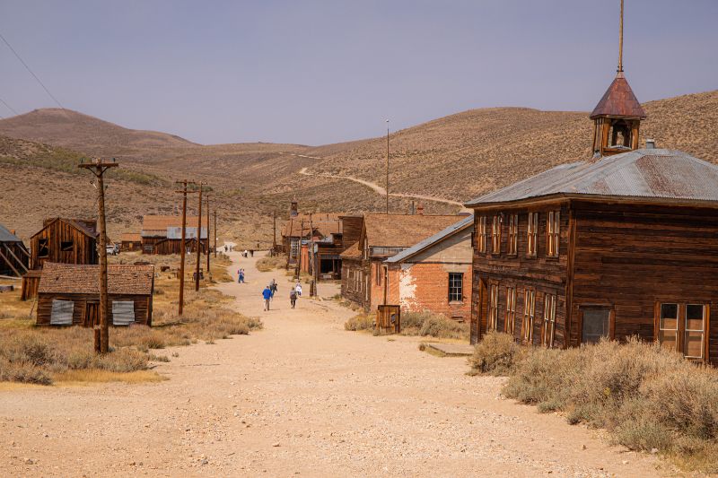 the dusty streets of bodie