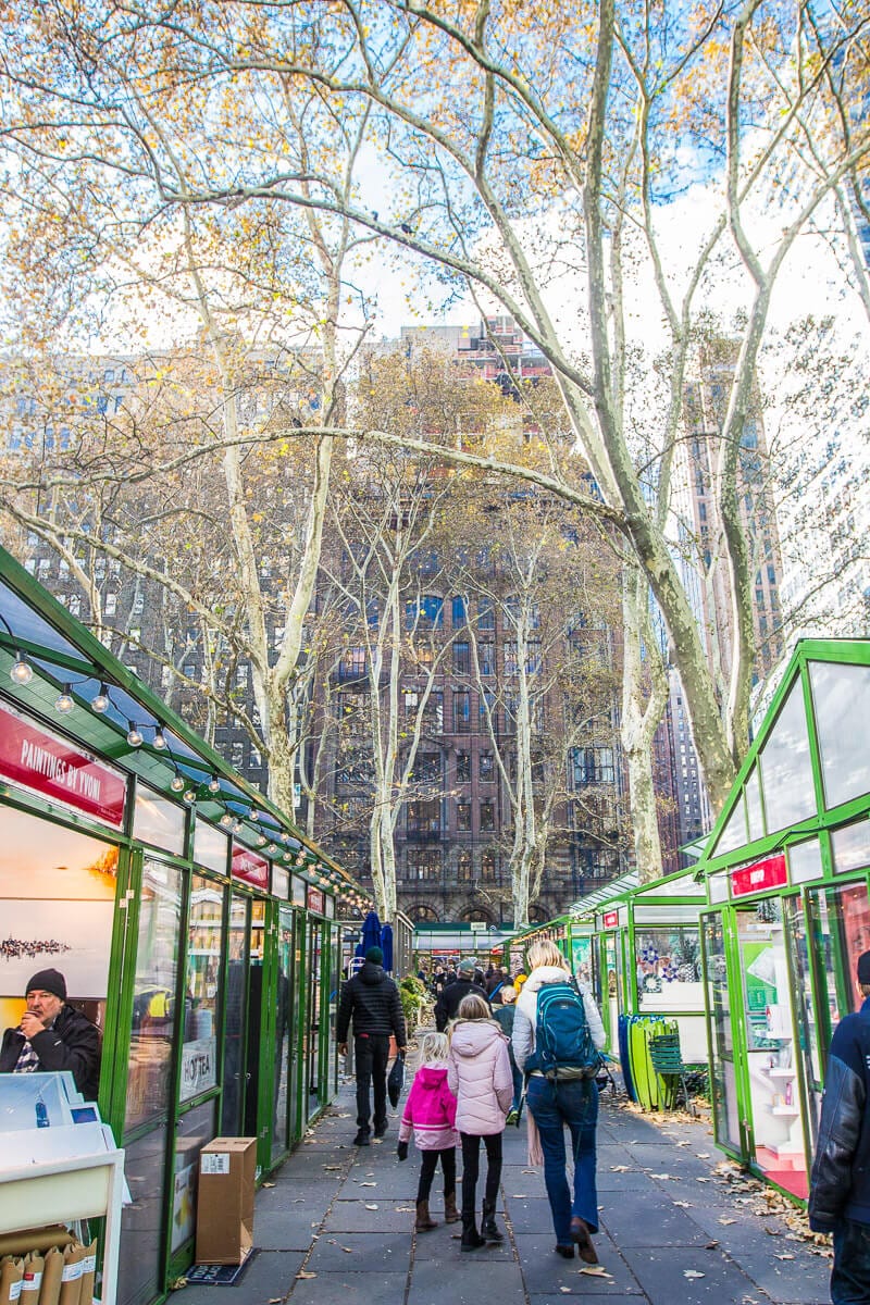 Bryant Park Winter Village Christmas markets