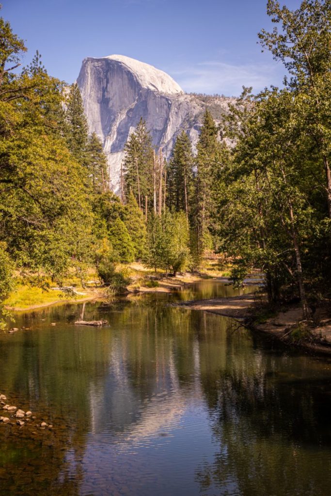 half dome sentinel bridge yosemite