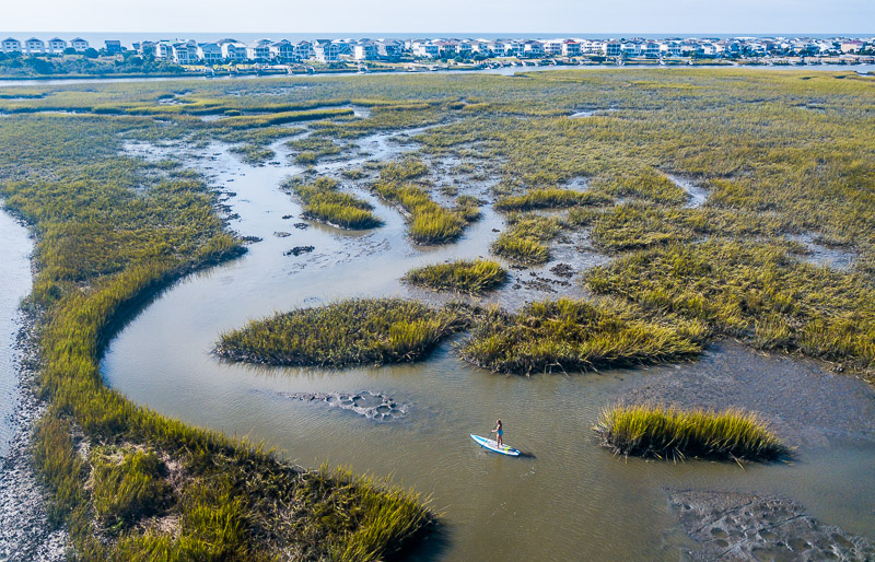 Stand up paddle boarding, Ocean Isle, Brunswick Islands