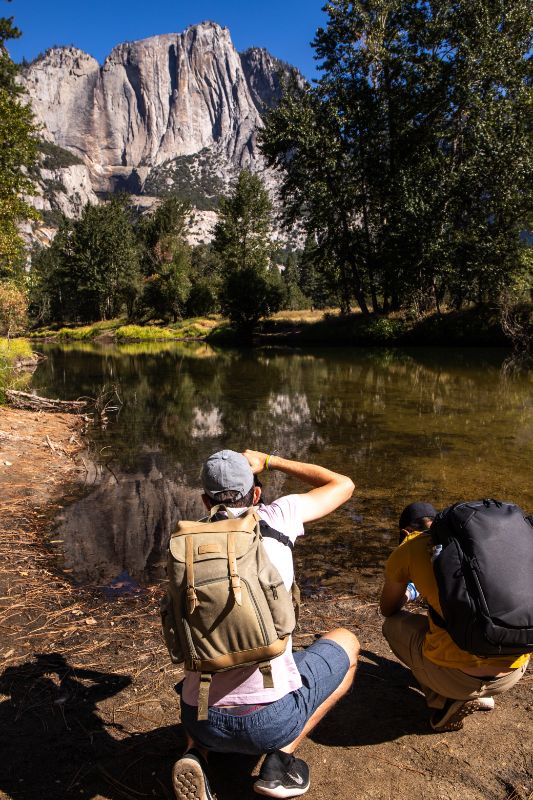 swinging bridge yosemite views