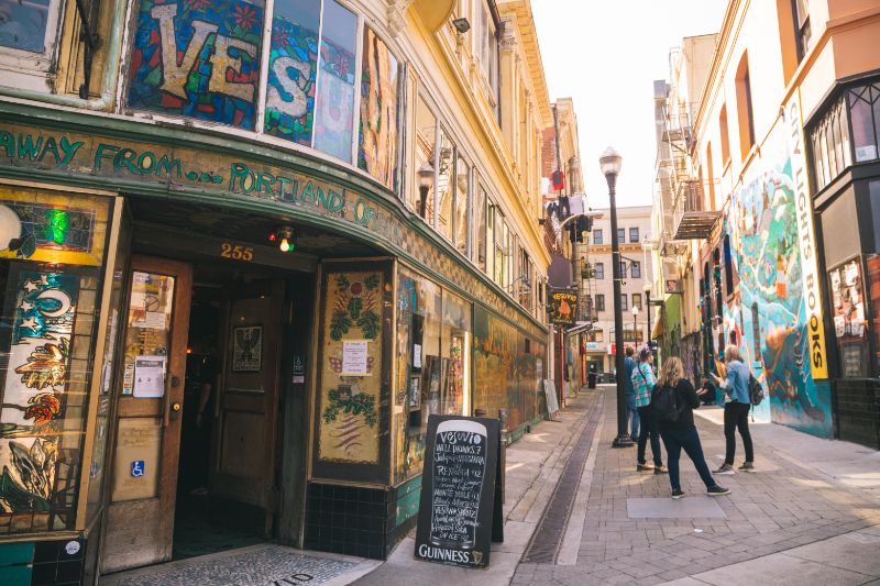 Vesuvio, City Lights and Jack Kerouac Alley