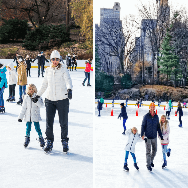 Go ice skating in Bryant Park - one of the best things to do in NYC with kids