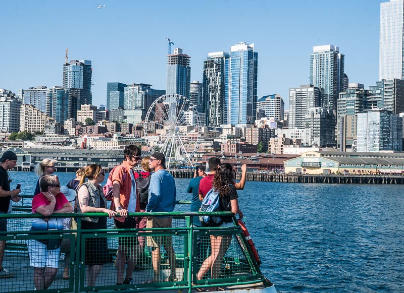 View of Seattle from the Seattle Ferry