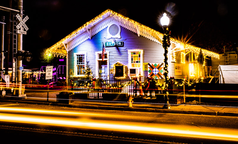 Bryson City at night