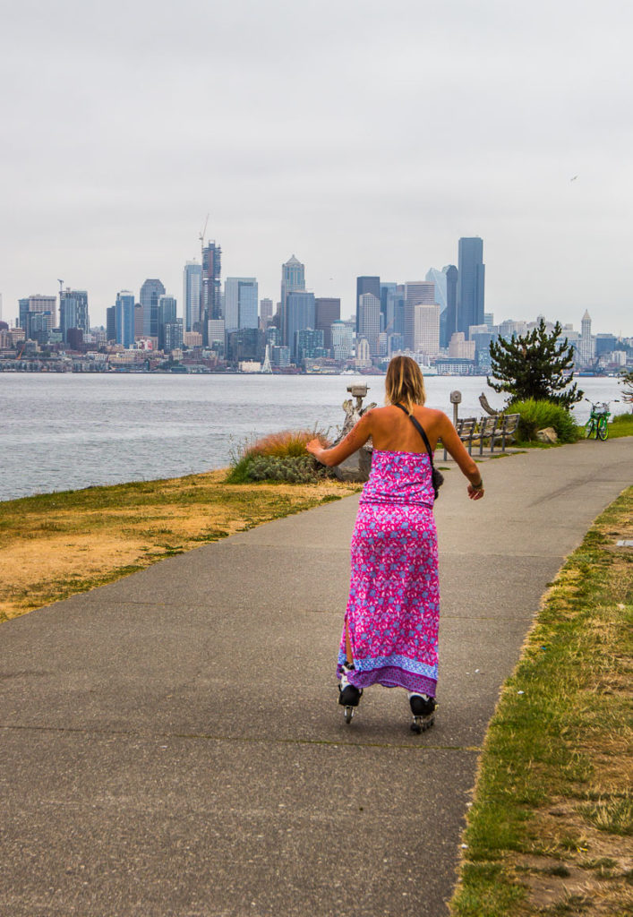 roller blading alki beach