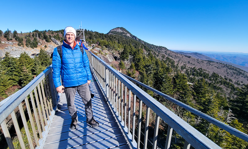 Swinging Bridge on Grandfather Mountain, North Carolina