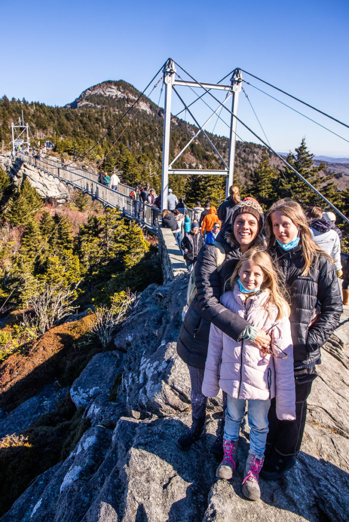 Swinging Bridge on Grandfather Mountain, North Carolina