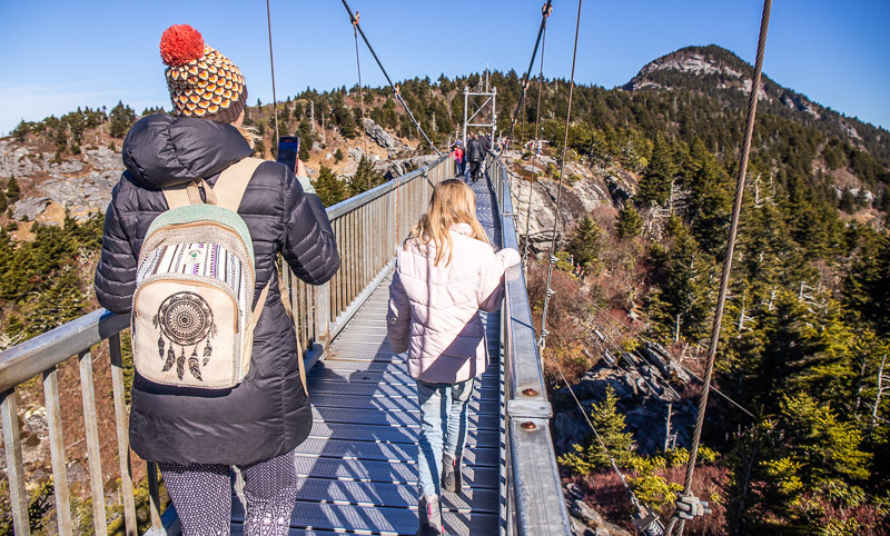 Grandfather mountain swinging bridge