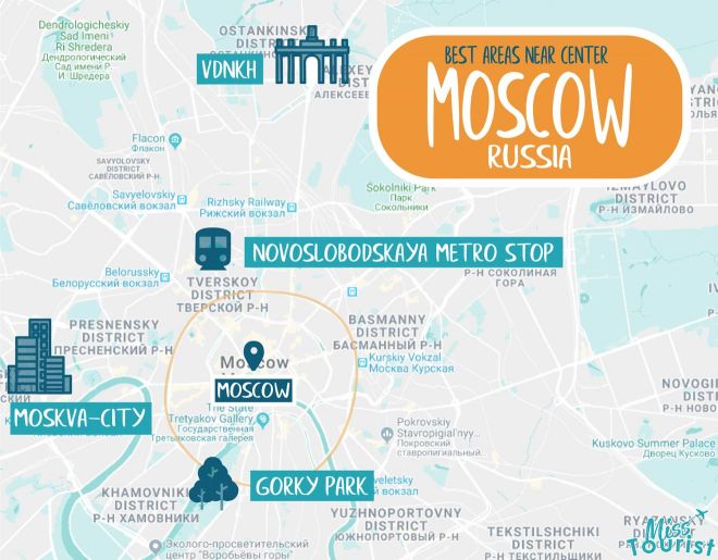 best areas to stay in moscow russia