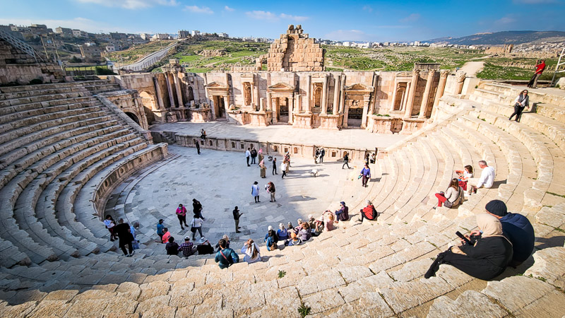 old roman theater in jerash