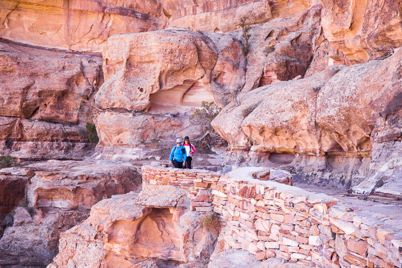 petra hike back door