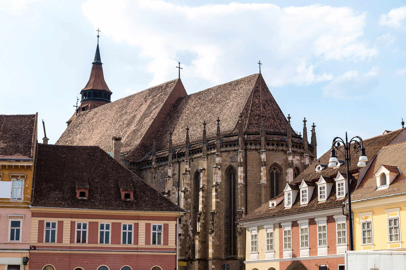 An image of the Black Church, one of the best things to do in Brasov, Romania