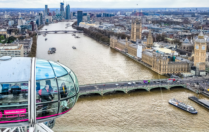 The London Eye on the River Thames