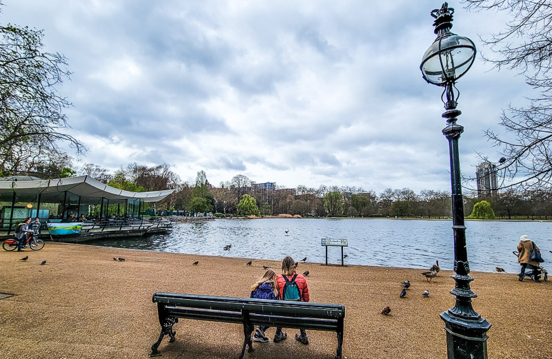 Relaxing in Hyde Park, London