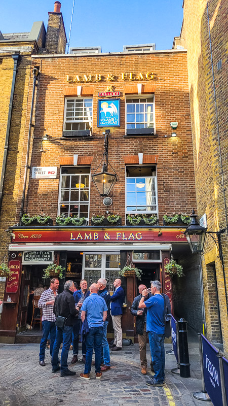 lamb and flag pub covent garden