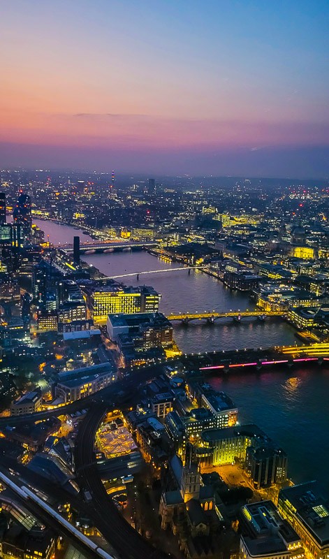 the view from the shard london