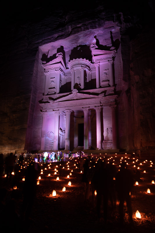 Petra by night