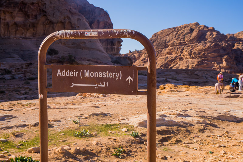 the start of the monastery hike