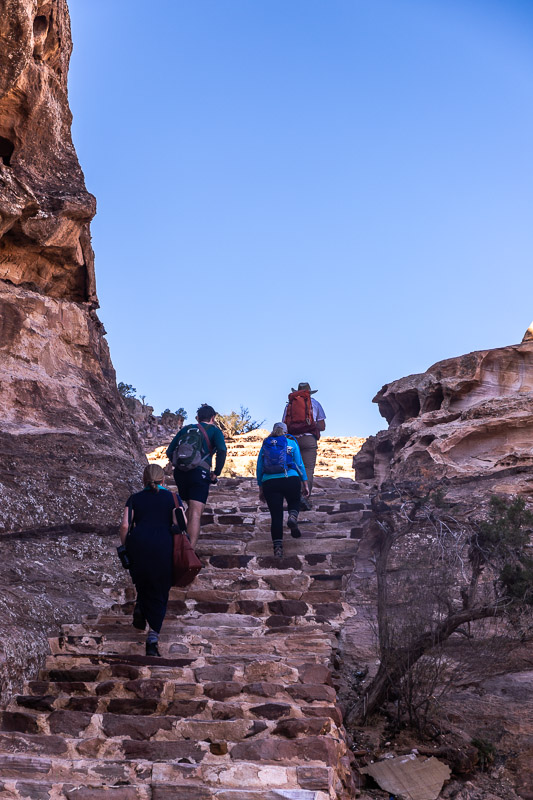 back door trail petra stairs