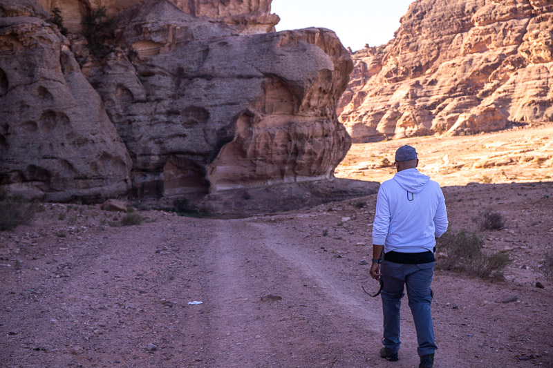 hiking in petra