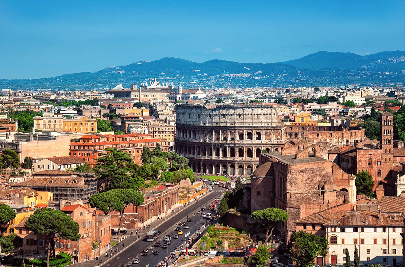 rooftop restaurant rome colosseum