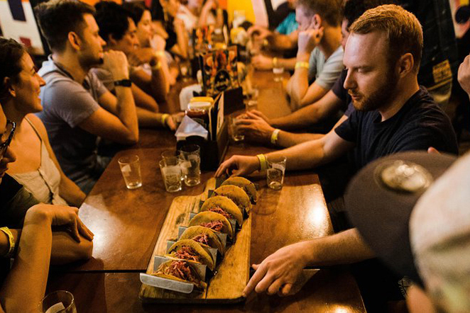 Costa Rican craft beer on a pub crawl